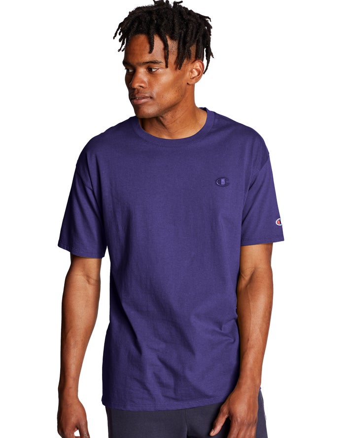 Champion T-Shirt Heren - Paars - Classic Jersey ( 153720-RAW )